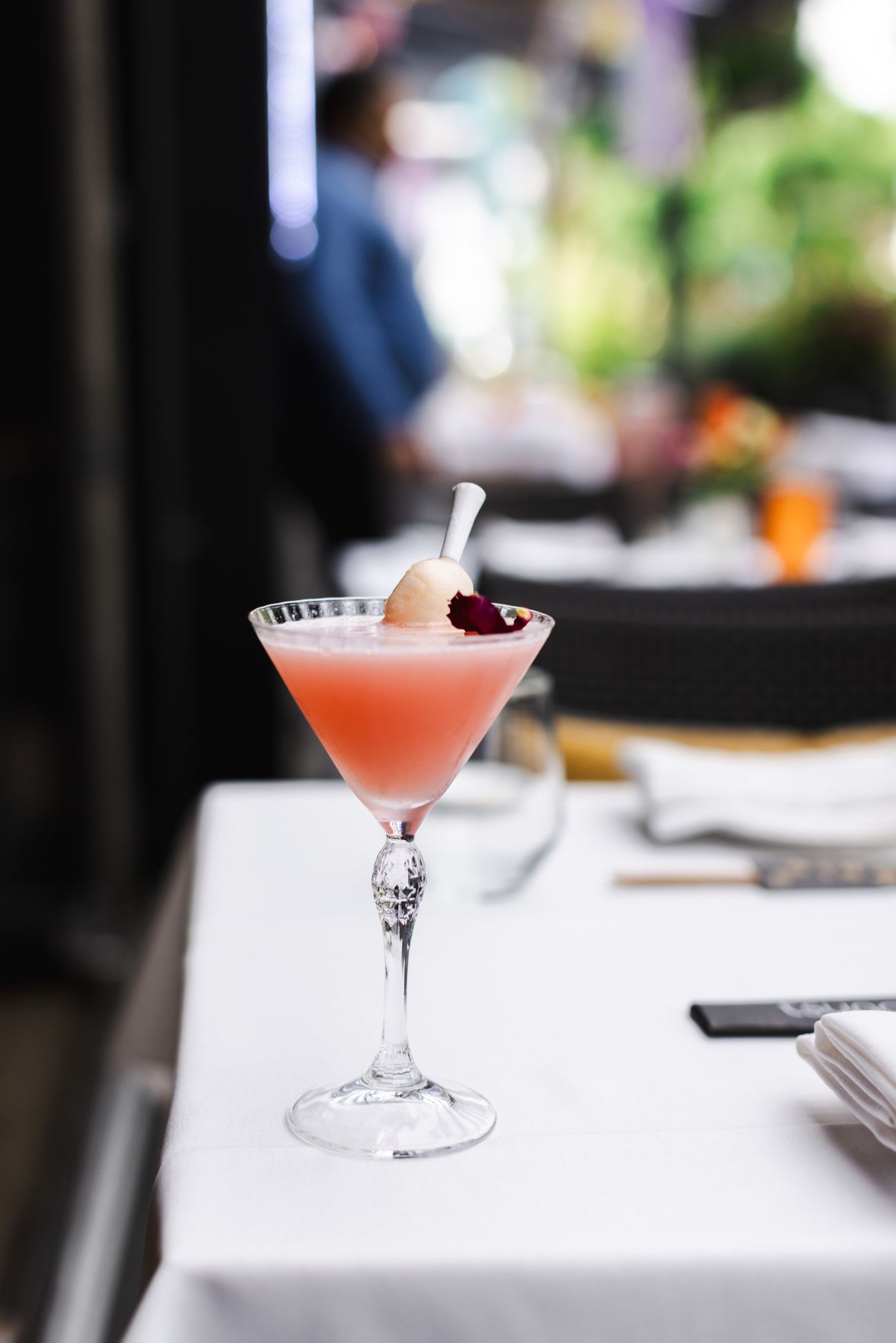 Lychee Rose Martini at the Tsunami bar